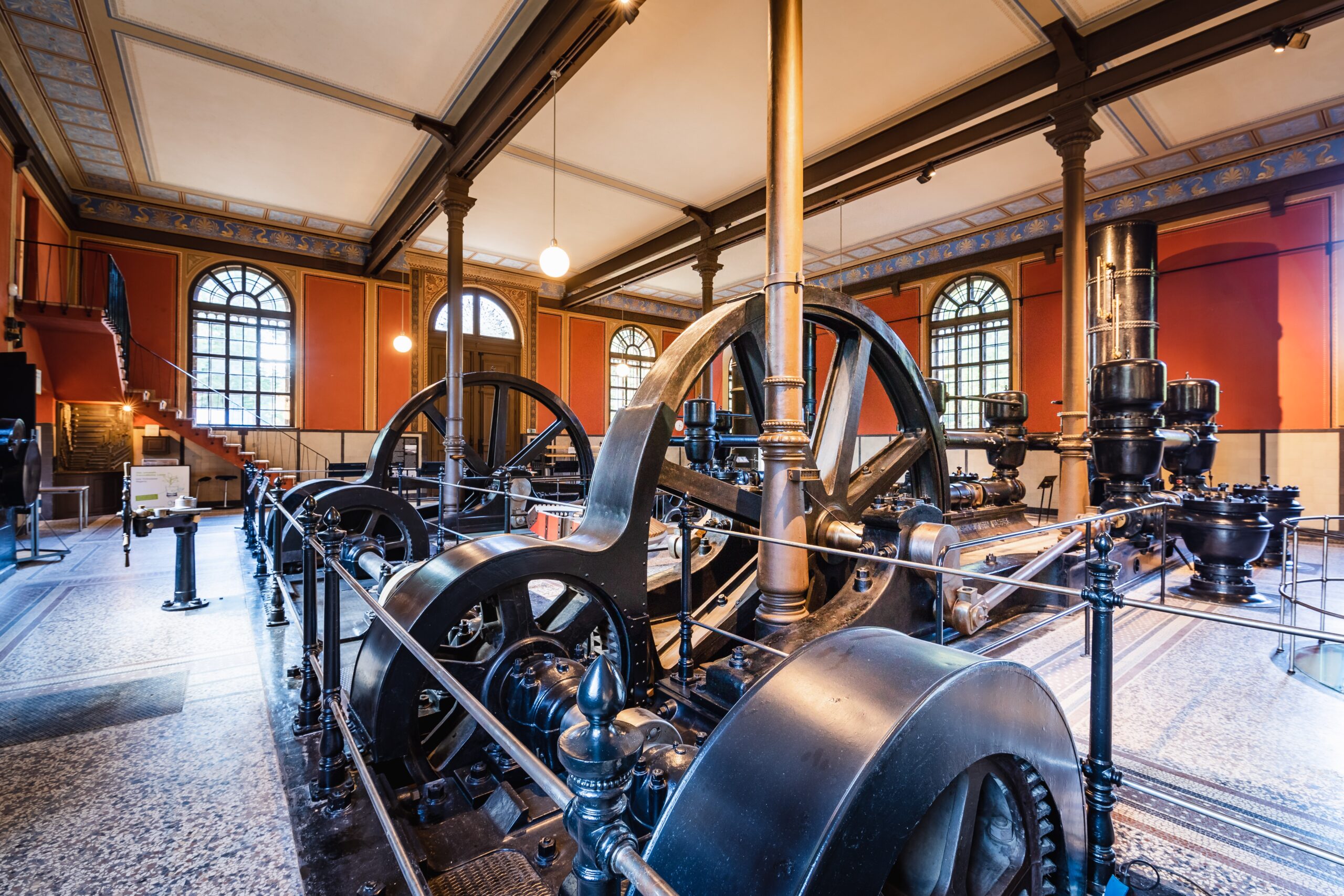 Maschinenraum im Wasserwerk am Hochablass ©Martin Augsburger/Stadt Augsburg